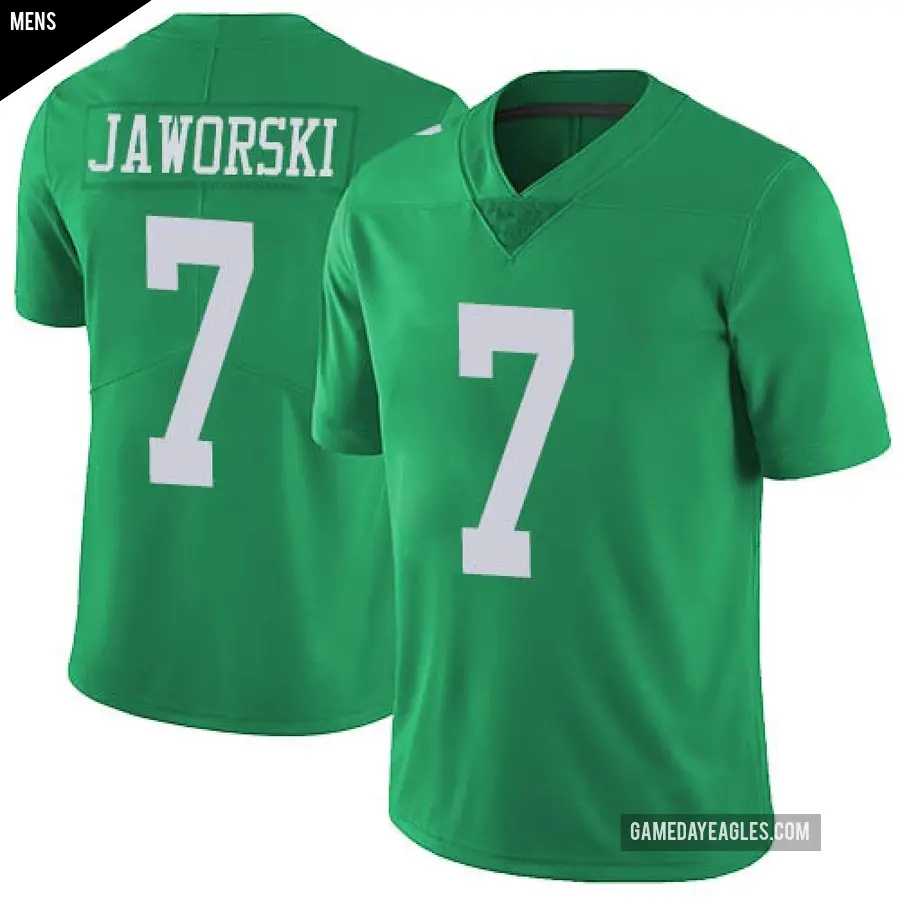 Men's Philadelphia Eagles ＃7 Ron Jaworski Green Limited Vapor Untouchable Jersey