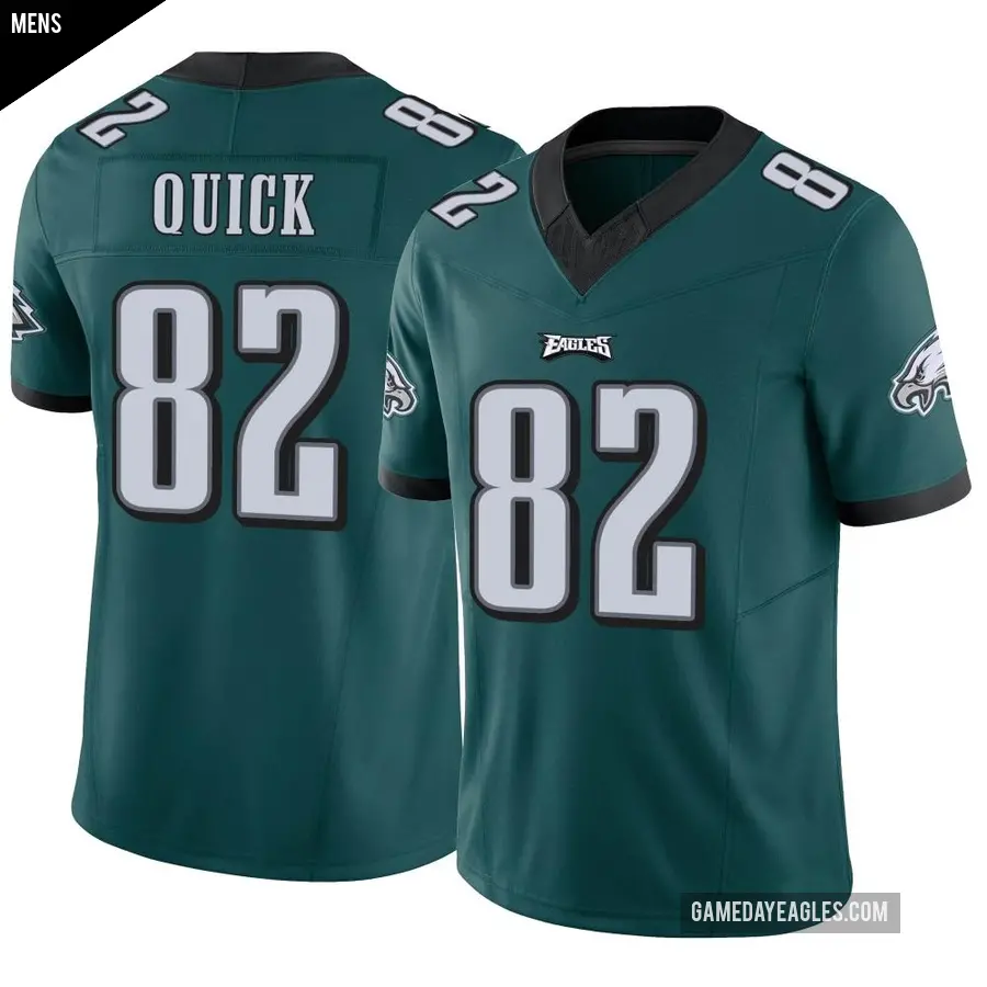 Men's Philadelphia Eagles ＃82 Mike Quick Green Limited Vapor F.U.S.E. Jersey