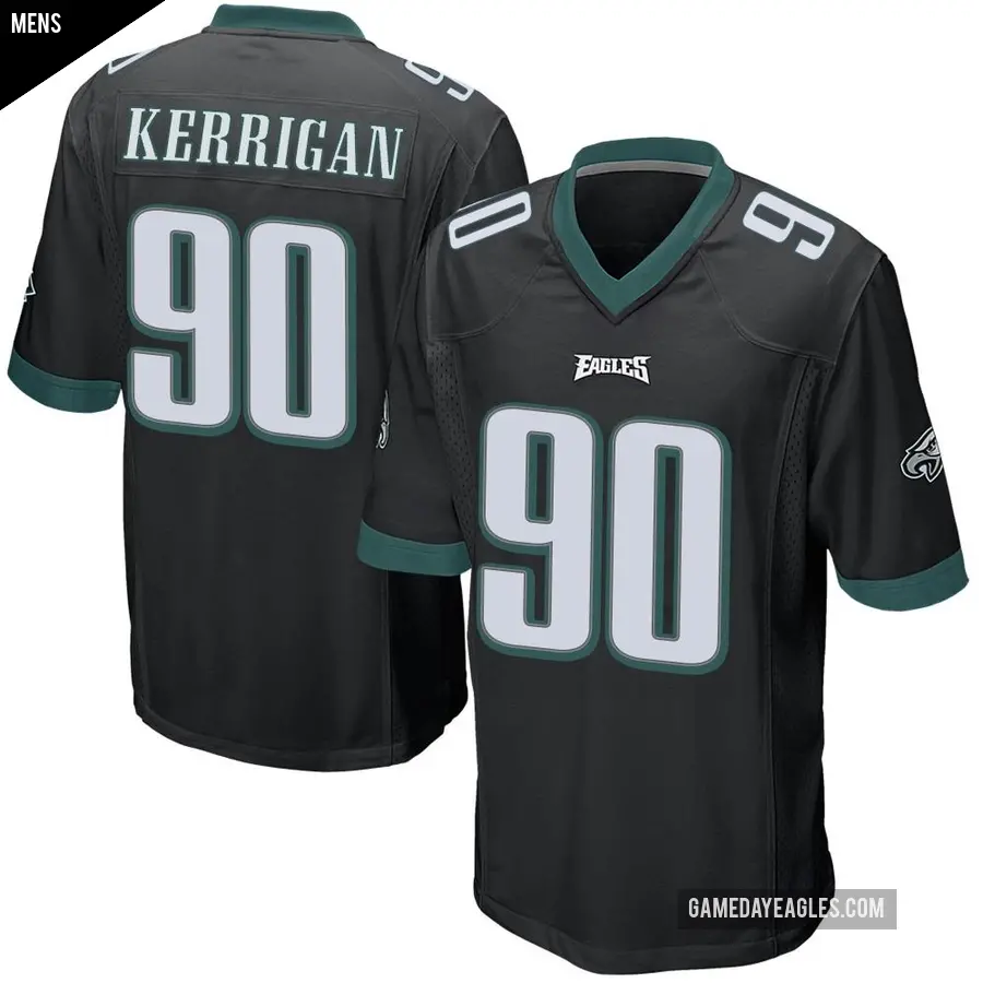 Men's Philadelphia Eagles ＃90 Ryan Kerrigan Black Game Alternate Jersey