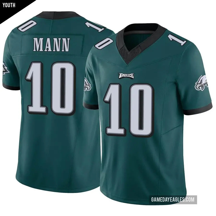 Youth Philadelphia Eagles ＃10 Braden Mann Green Limited Vapor F.U.S.E. Jersey