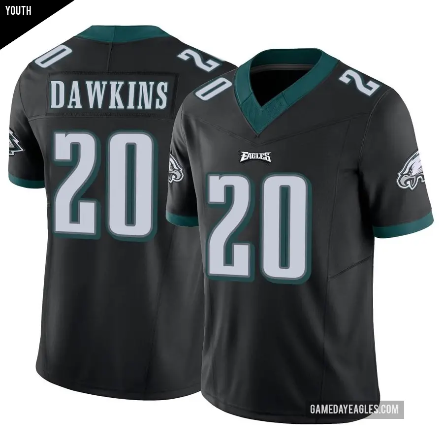 Youth Philadelphia Eagles ＃20 Brian Dawkins Black Limited Vapor F.U.S.E. Jersey