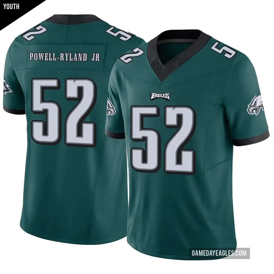Youth Philadelphia Eagles ＃52 Antwaun Powell-Ryland Jr. Green Limited Vapor F.U.S.E. Jersey