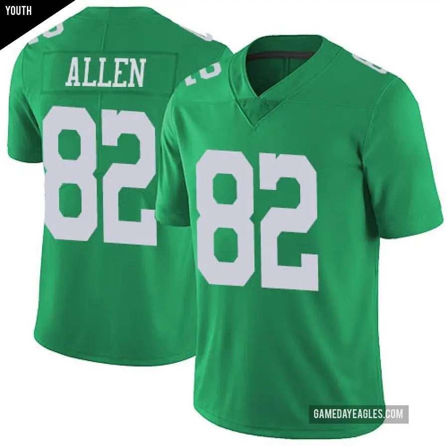 Youth Philadelphia Eagles ＃82 Devon Allen Green Limited Vapor Untouchable Jersey